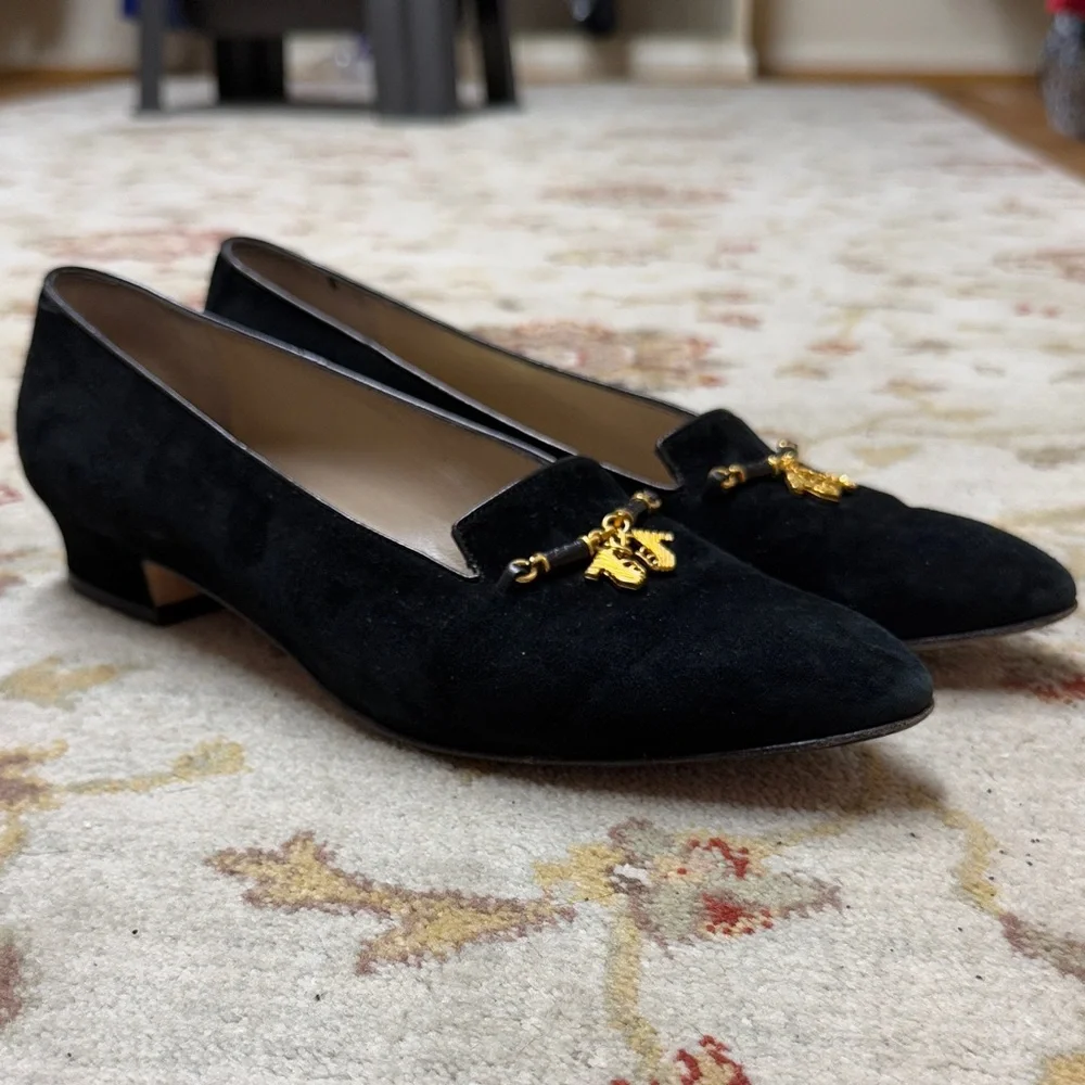 Salvatore Ferragamo loafers with gold charm